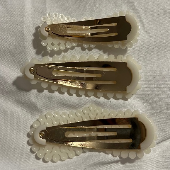 Pearl Hair Clips Gold for Women Girls Christmas Hair Barrettes Decor Acc… - Picture 5 of 5